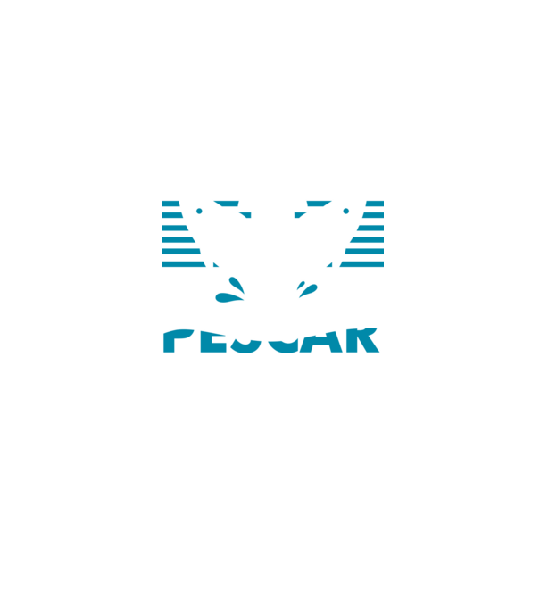 Pescar original model albastru jeanși pe tricou