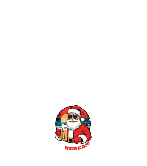 Ho ho ține mi berea! Negru model albastru închis pe tricou