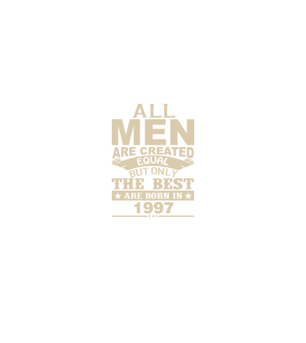 All men are created - 1997 model verde pe tricou