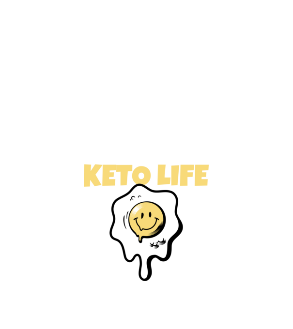 HAPPY KETO LIFE model negru pe tricou