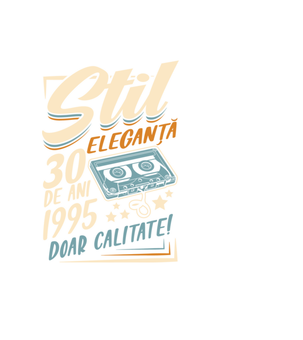 Stil eleganta 1995 model negru pe tricou