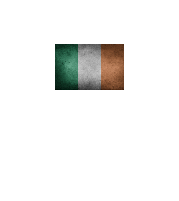 IRELAND model negru pe tricou