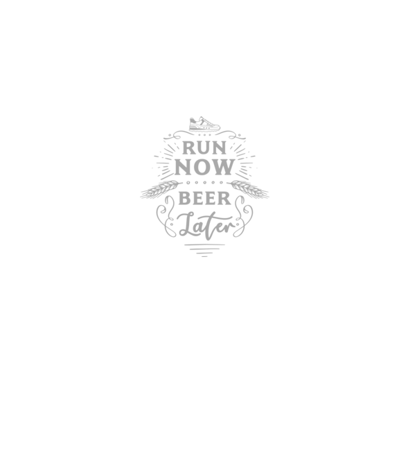 Run now beer later vintage model negru pe tricou