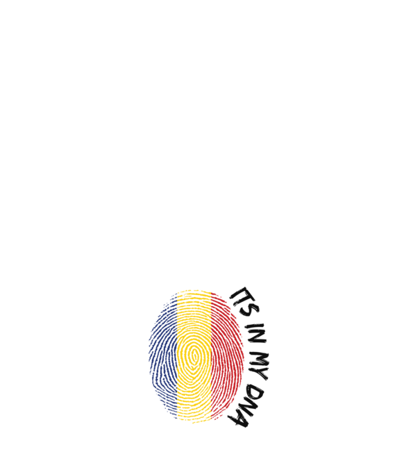 România fingerprint model negru pe tricou