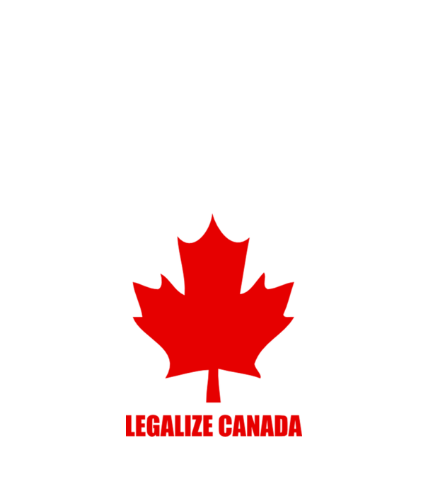 Legalize Canada model alb pe tricou