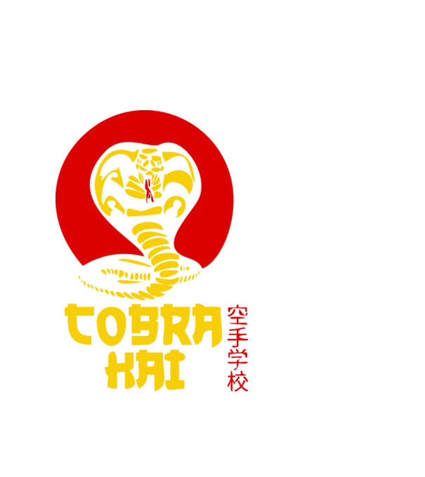cobra kai japan logo model alb pe tricou