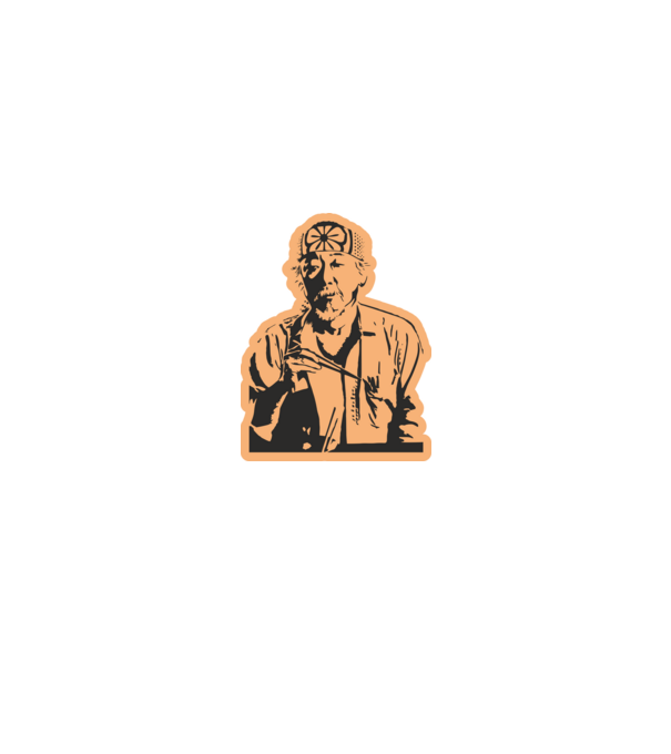 Mister miyagi cobra kai model alb pe tricou
