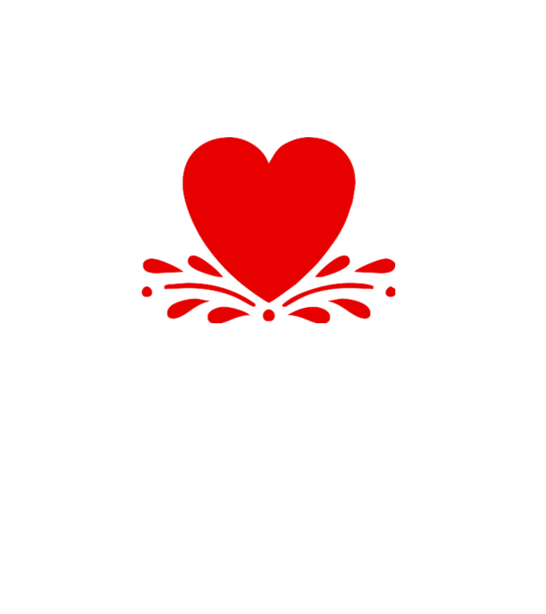 inimă Valentine model alb pe tricou