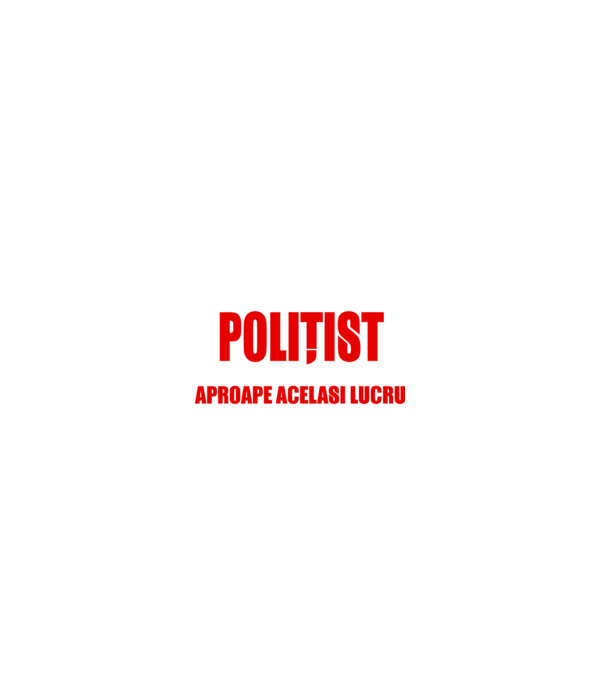 Poate că nu sunt un supererou, dar sunt POLIȚIST, ceea ce este aproape același lucru model negru pe tricou