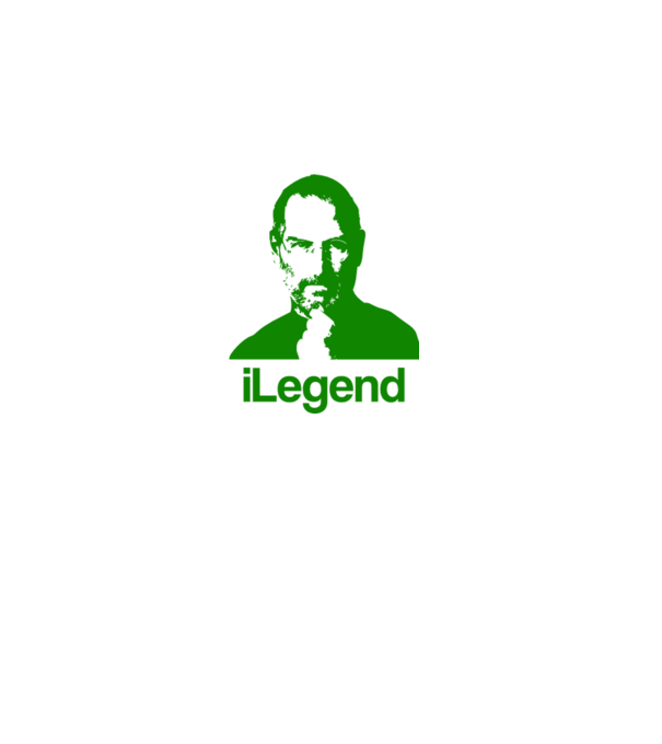 iLegend Steve Jobs model alb pe tricou