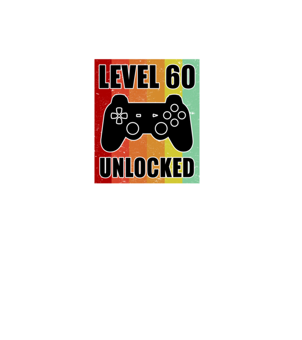 Level 60 unlocked retro gamer model negru pe tricou
