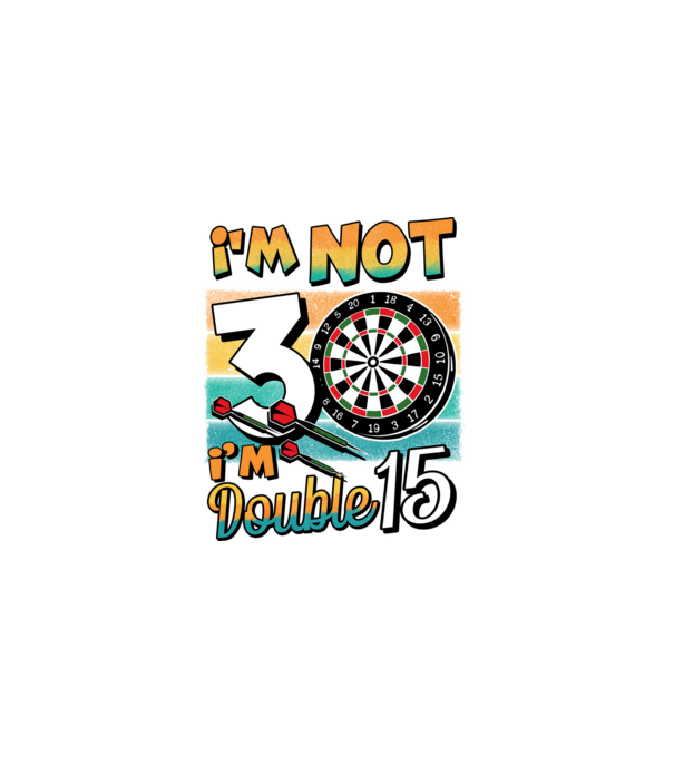 Darts Birthday 30 years old model negru pe tricou