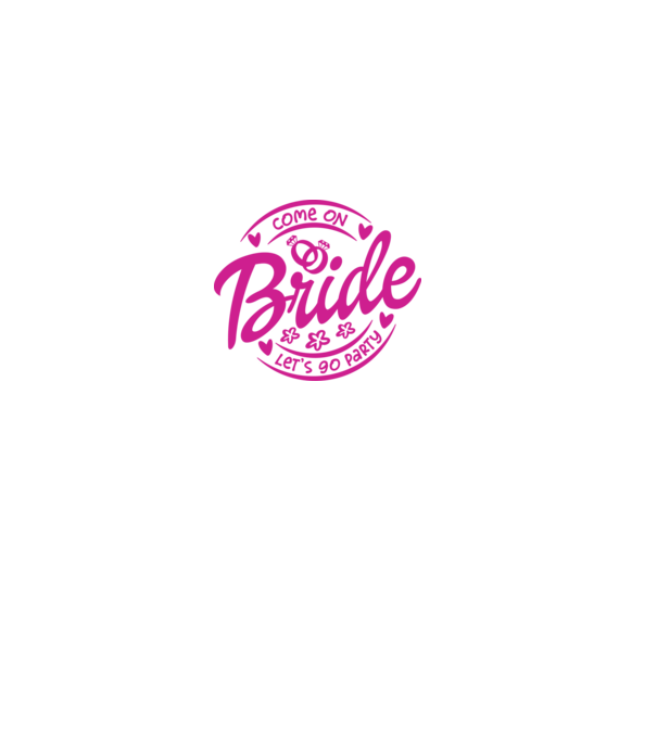 Bride Barbie lets go party model roz deschis pe tricou
