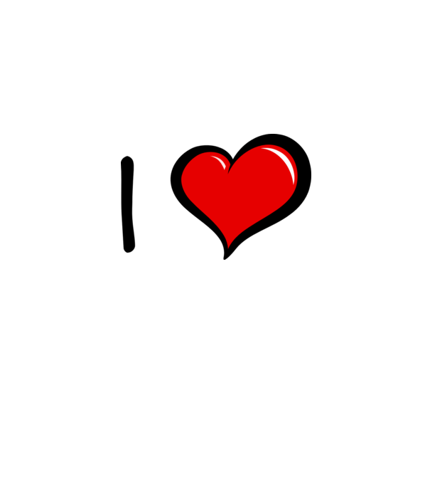 ilove model alb pe tricou