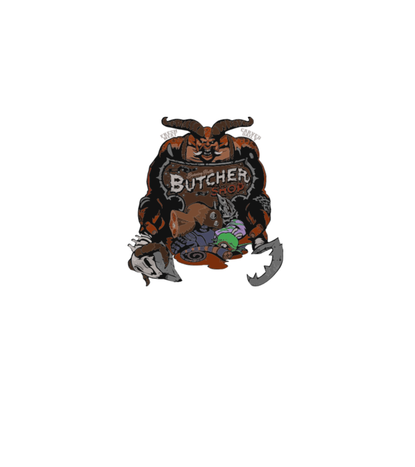 Heroes of the Storm - Butcher (snapsleek) model negru pe tricou