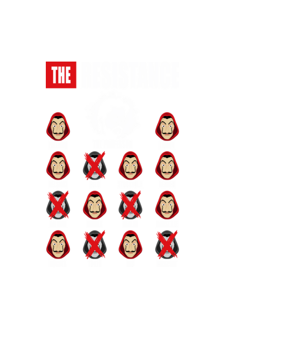 the resistance la casa de papel model negru pe tricou