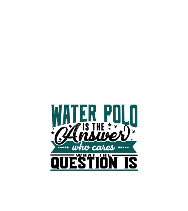 Sport is the answer JUCĂTOR POLO PE APĂ model alb pe tricou
