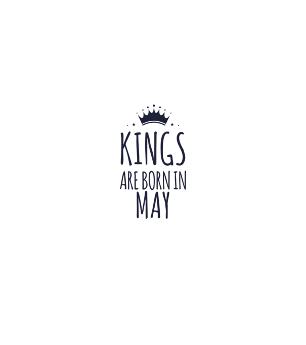 Kings are born in - May model roșu pe tricou