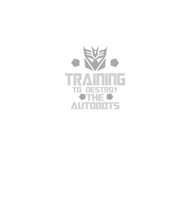Training to destroy the autobots model negru pe tricou