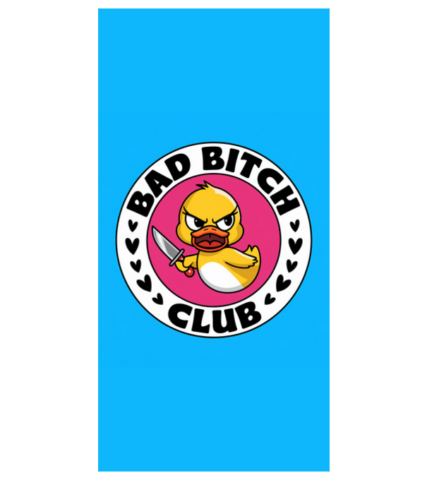 Bad bitch club model alb pe tricou