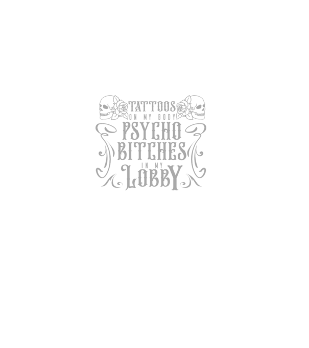 Psycho bitches model negru pe tricou