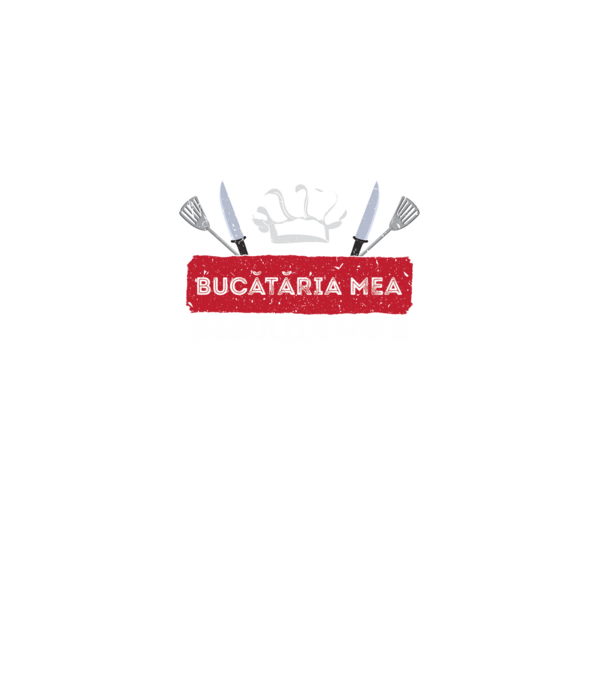 Bucătăria mea, regulile mele model negru pe tricou