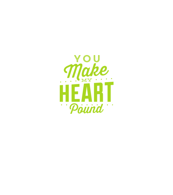 Make my heart model negru pe tricou