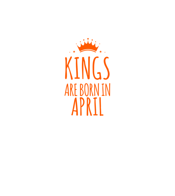 Kings are born in - April model verde neon pe tricou