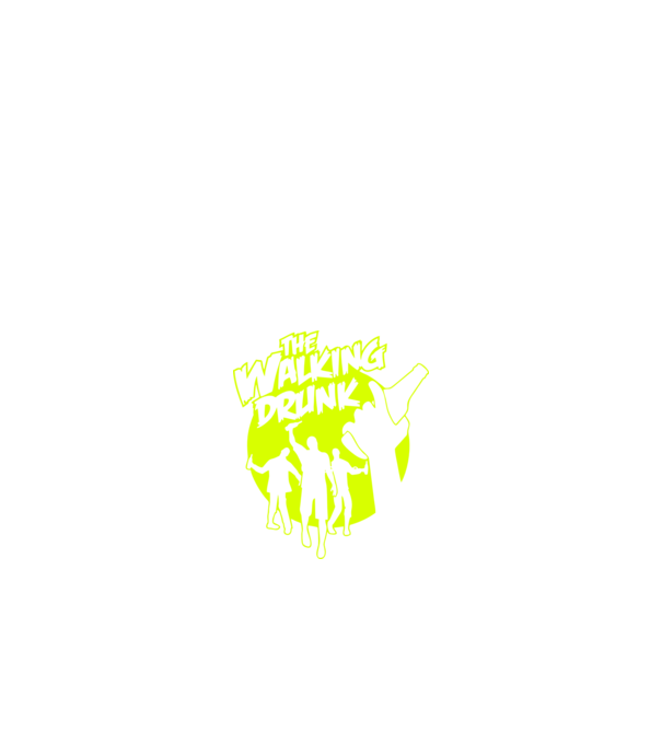 Walking Drunk model negru pe tricou