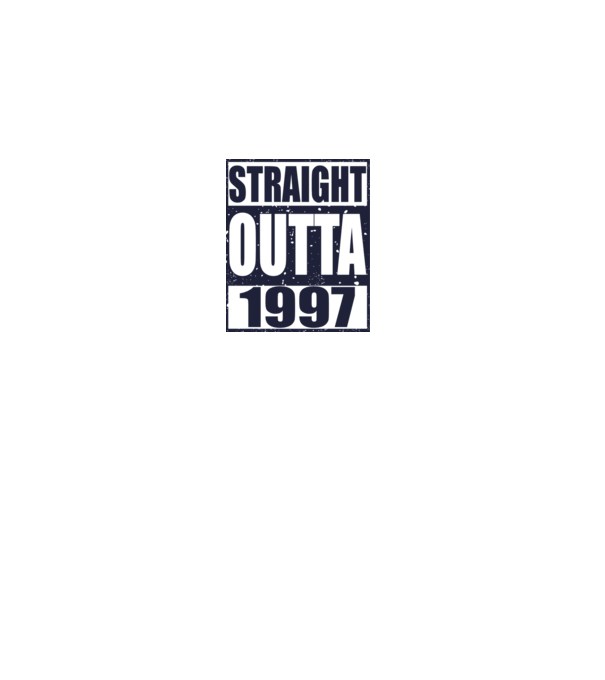 Straight Outta - 1997 model gri pe tricou