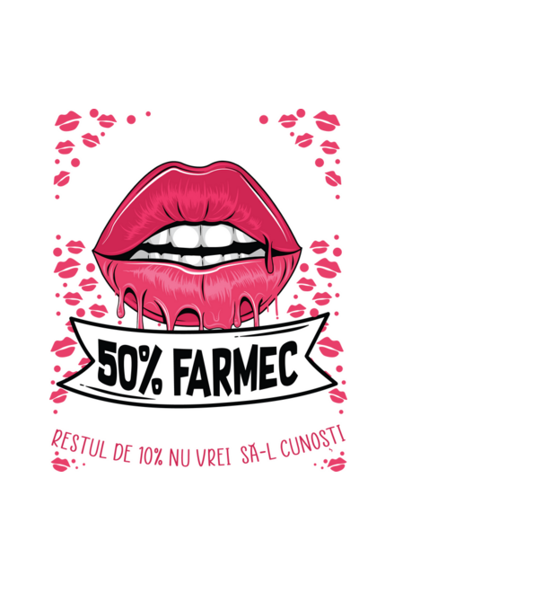 Sunt născută în august - 50% farmec - 40% nebunii și umor - Restul de 10% nu vrei să-l cunoști model negru pe tricou