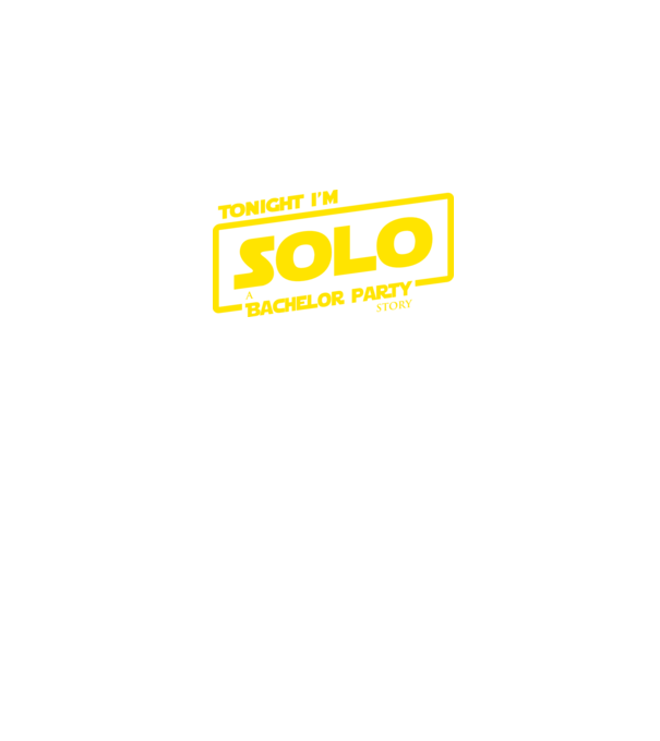 'Tonight I''m Solo' model negru pe tricou