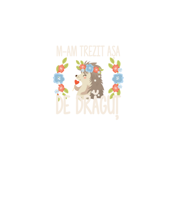 M-am trezit așa de drăguț model gri pe tricou
