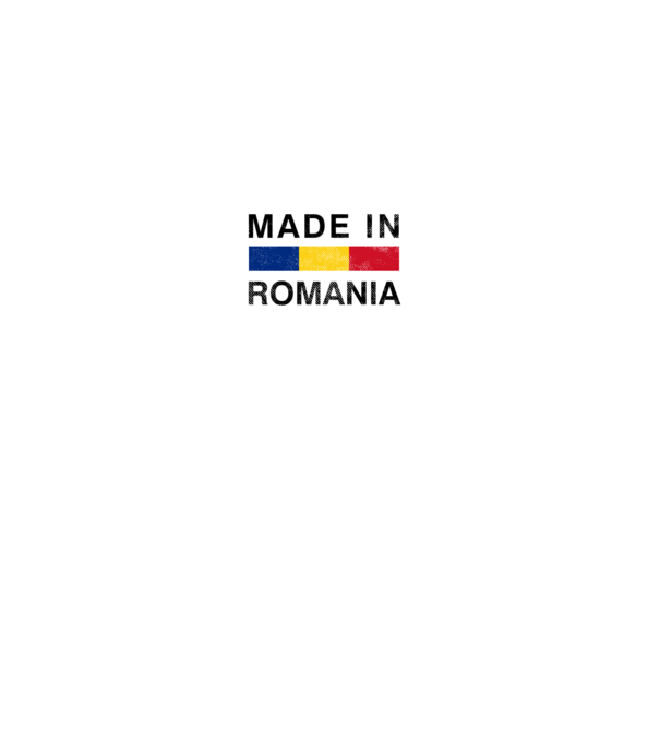 made in romania model gri pe tricou