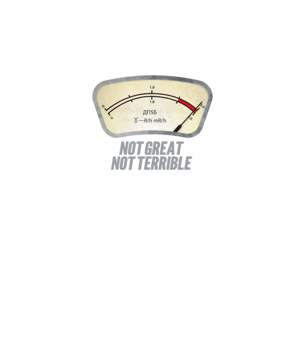 Dosimeter model gri pe tricou