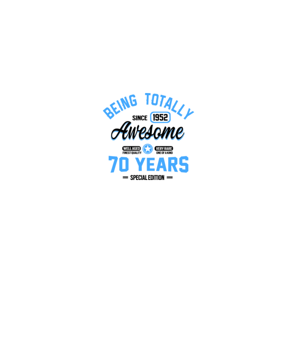 70 years of being totally awesome model gri pe tricou