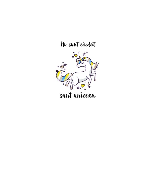 Nu sunt ciudat - sunt unicorn model albastru deschis pe tricou