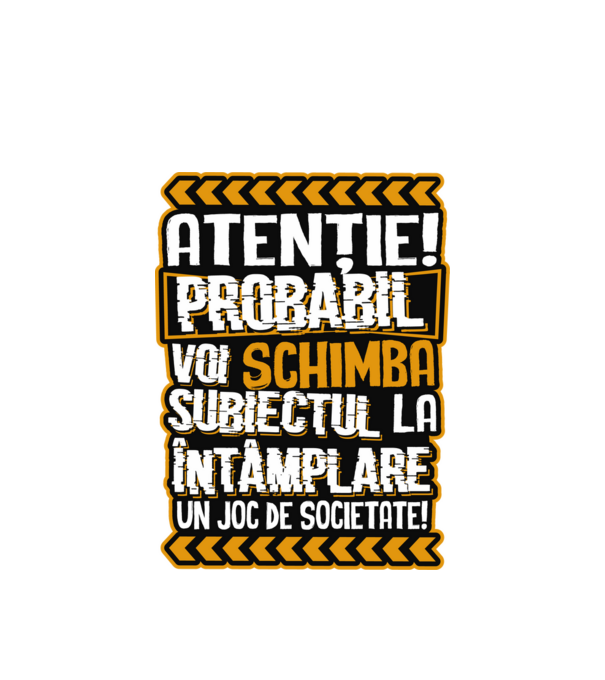 Atenție, probabil voi schimba subiectul la întâmplare pe șah model alb pe tricou