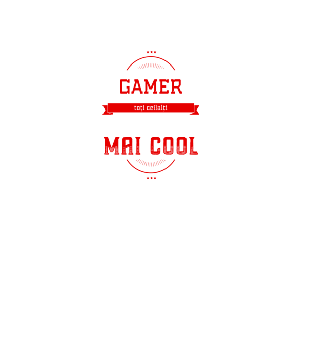 sunt gamer, la fel ca toți ceilalți, dar mult mai cool model negru pe tricou