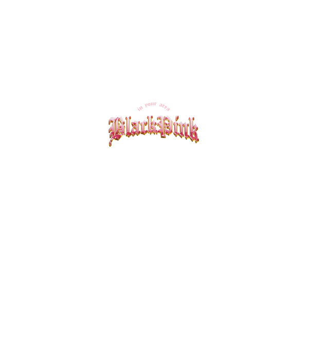 BLACPINK in your area model negru pe tricou