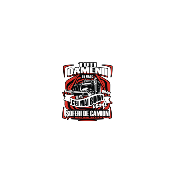 Toți oamenii șoferi de camion model negru pe tricou