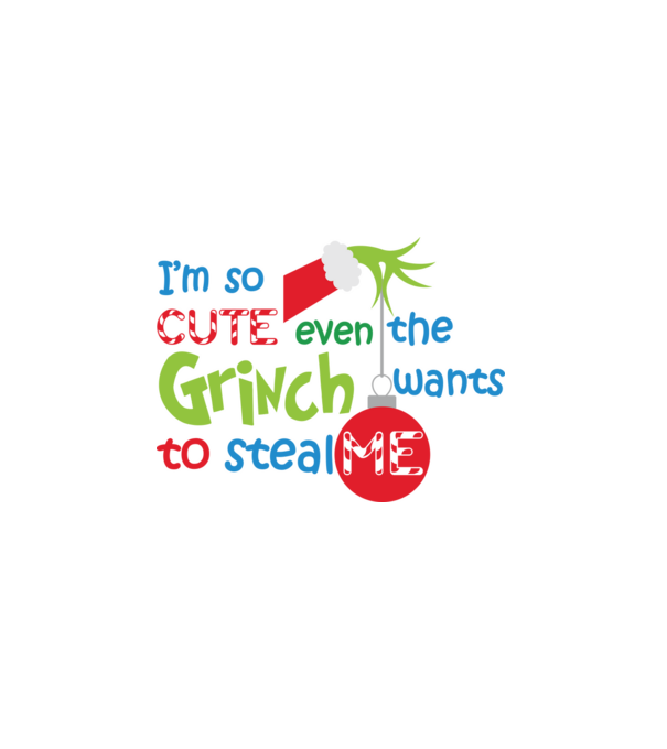 So cute Grinch model alb pe tricou
