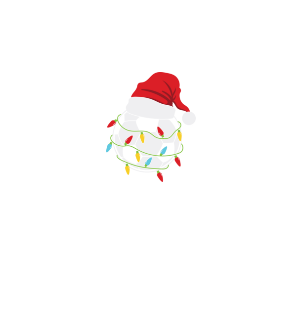 Football christmas model negru pe tricou