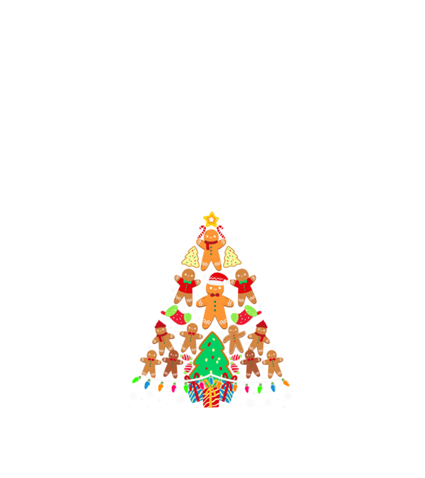 Cookie christmas tree model negru pe tricou