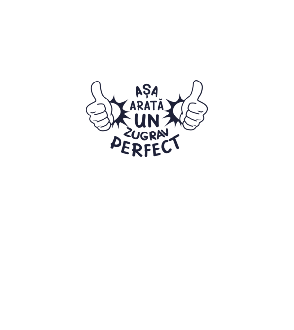 Așa arată un zugrav perfect model alb pe tricou