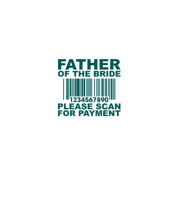 Father of the bride model alb pe tricou