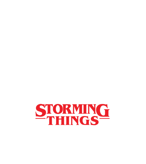 storming things - area 51 model negru pe tricou