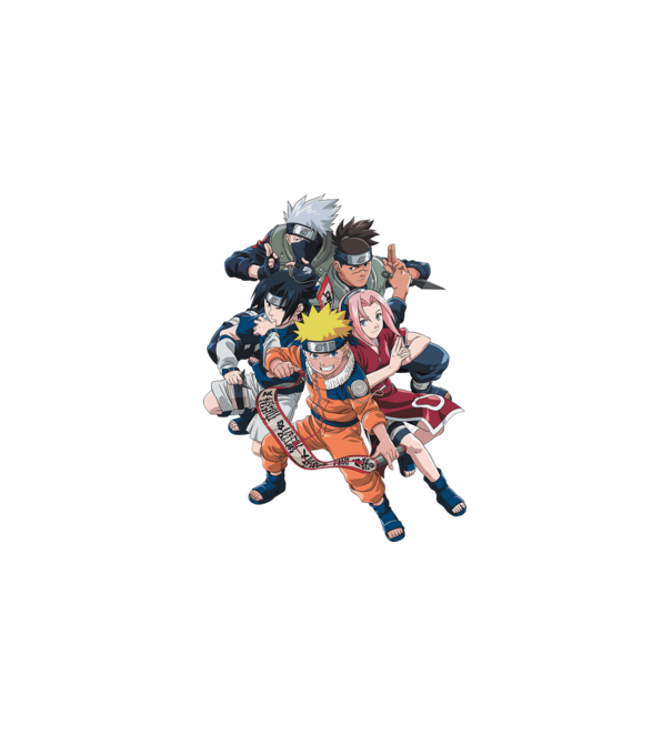 NARUTO model negru pe tricou