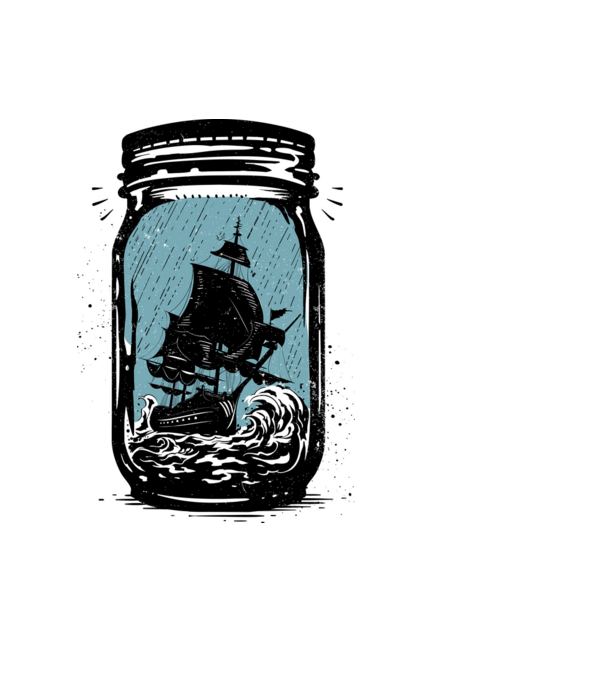 Trapped model negru pe tricou