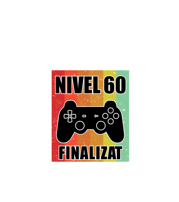 Nivel 60 finalizat model negru pe tricou
